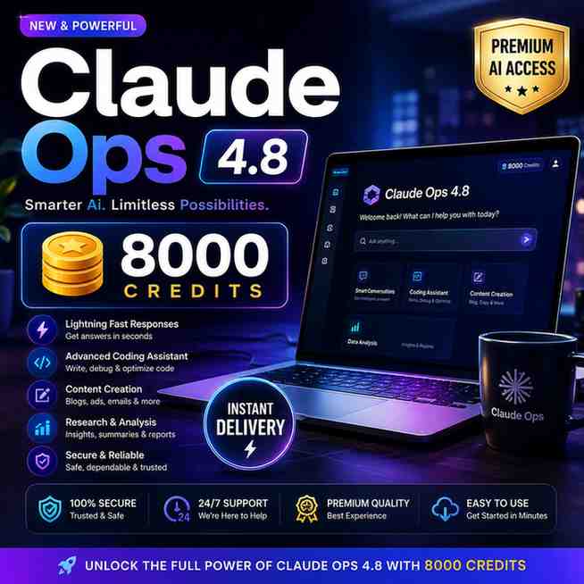 Claude Ops 4.8 – 8000 Credits Access