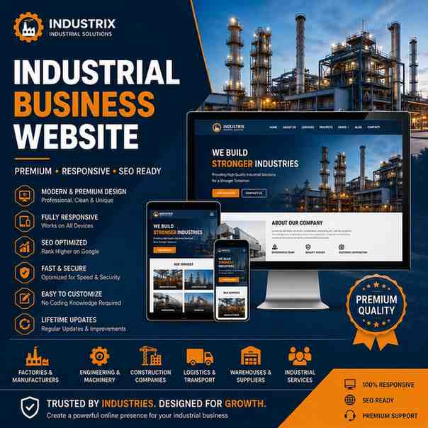 Industrial Business Website – Premium Responsive Template