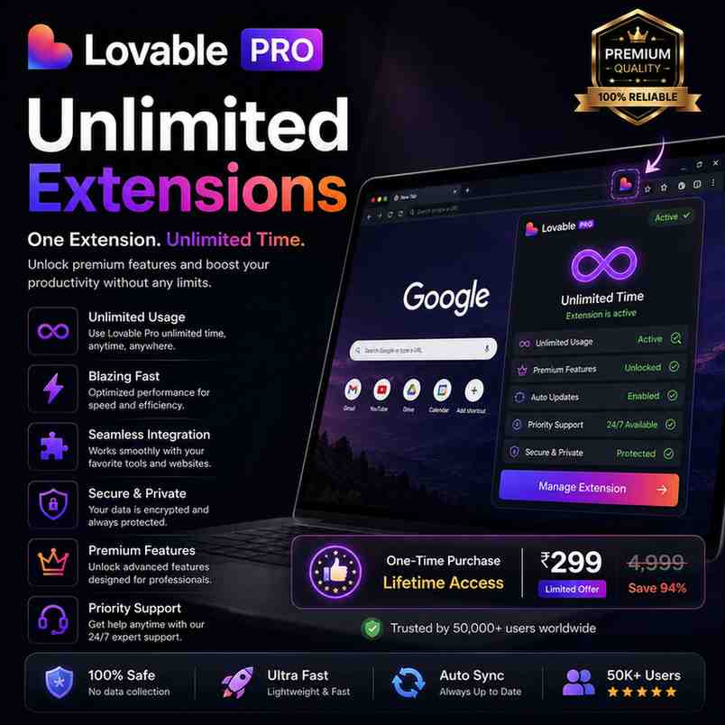 Unlimited Lovable PRO – Lifetime Access